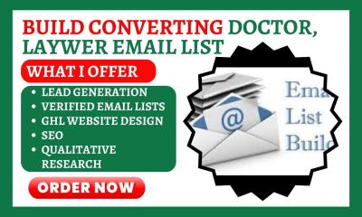 I Will Build Doctor, Lawyer, Bookkeeping, Accounting, Small Businesses Email List