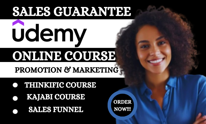 I Will Run Sales Guaranteed Online Course Promotion Using Kajabi Sales Funnel