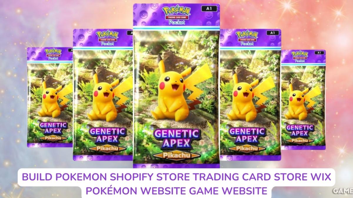 I Will Build a Pokémon Shopify Store, Trading Card Store, Wix Pokémon Website, or Game Website