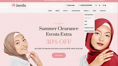 I Will Create a Stunning Ramadan Clothing Website for Abayas, Hijabs, Scarves, and Muslim Wear