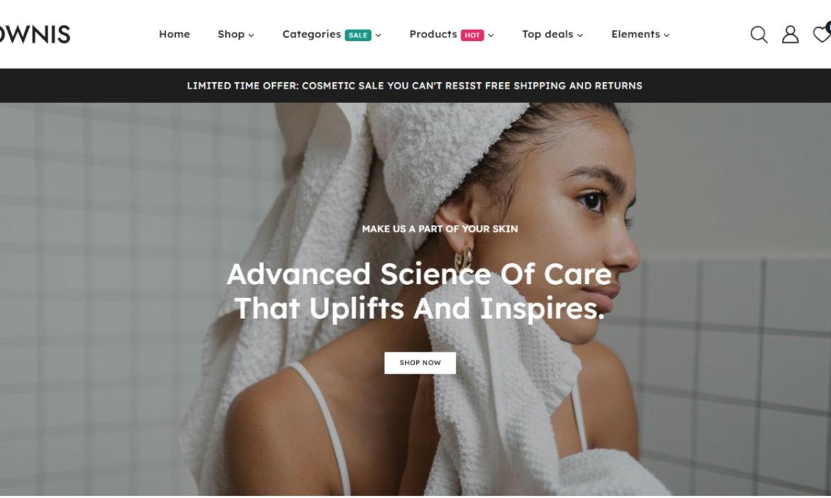 I Will Build Your Skincare Shopify Store and Beauty Website