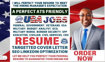 I Will Create a Federal Resume CV for Military Veterans to Secure Their Dream Job