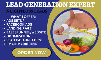 I Will Generate Weight Loss Leads for Health, Fitness, and Semaglutide Weight Loss Landing Pages