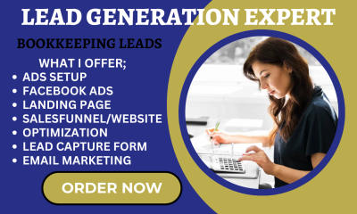 I Will Generate Bookkeeping Leads & Accounting Leads with a Professional Landing Page