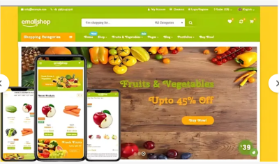 I Will Build a Nourish Fruit Shopify Store, Grocery Store, Vegetable Website, and Fruit Website