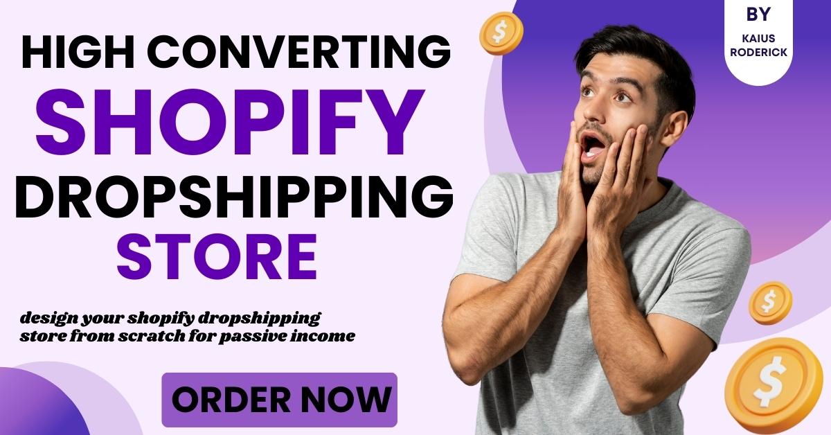 I Will Design Your Shopify Dropshipping Store, Optimize for SEO, and Boost Marketing