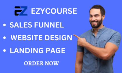 I Will Create an EzyCourse Website, EzyCourse Sales Funnel, and EzyCourse Landing Page