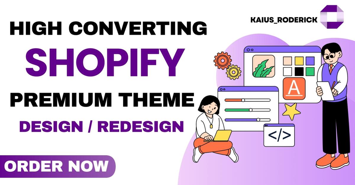 I Will Design or Redesign Shopify Website for Passive Income