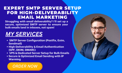 I Will Set Up a Powerful SMTP Server for Bulk Email Marketing