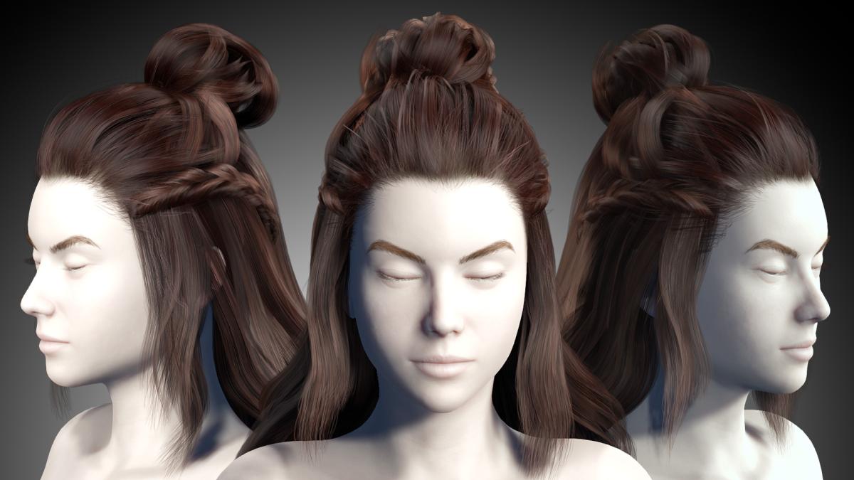 I Will Do 3D Hair, Xgen Hair, Real-Time Hair, and Realistic Hair