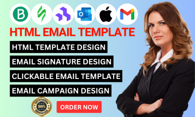 I Will Create Professional Outlook HTML Email Signatures and Email Template Designs on Stripo, Brevo, and Beefree