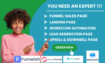 I Will Design High-Converting Groove Funnel Pages with Samcart, Thrivecart, and Groove Landing Page