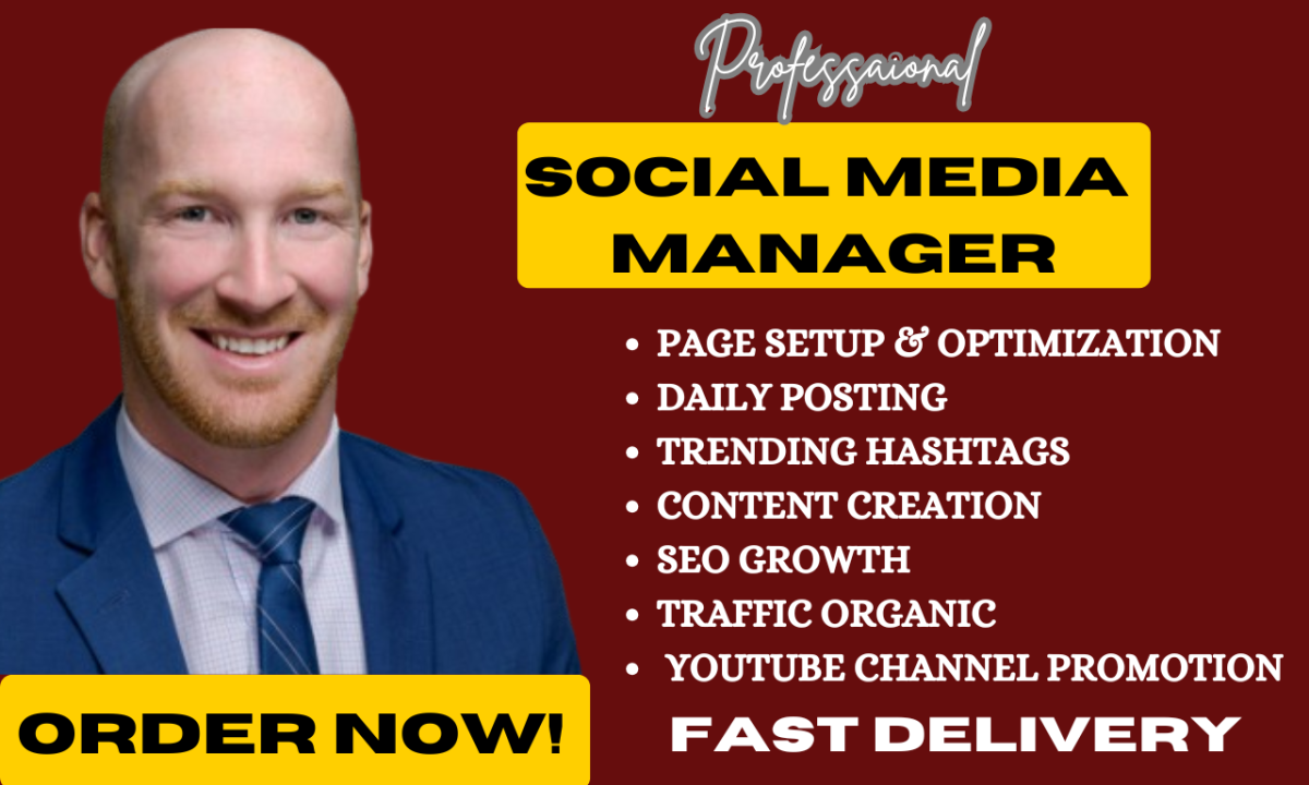 I Will Manage Your Social Media, Twitch, YouTube Video Channel, and Website Page SEO