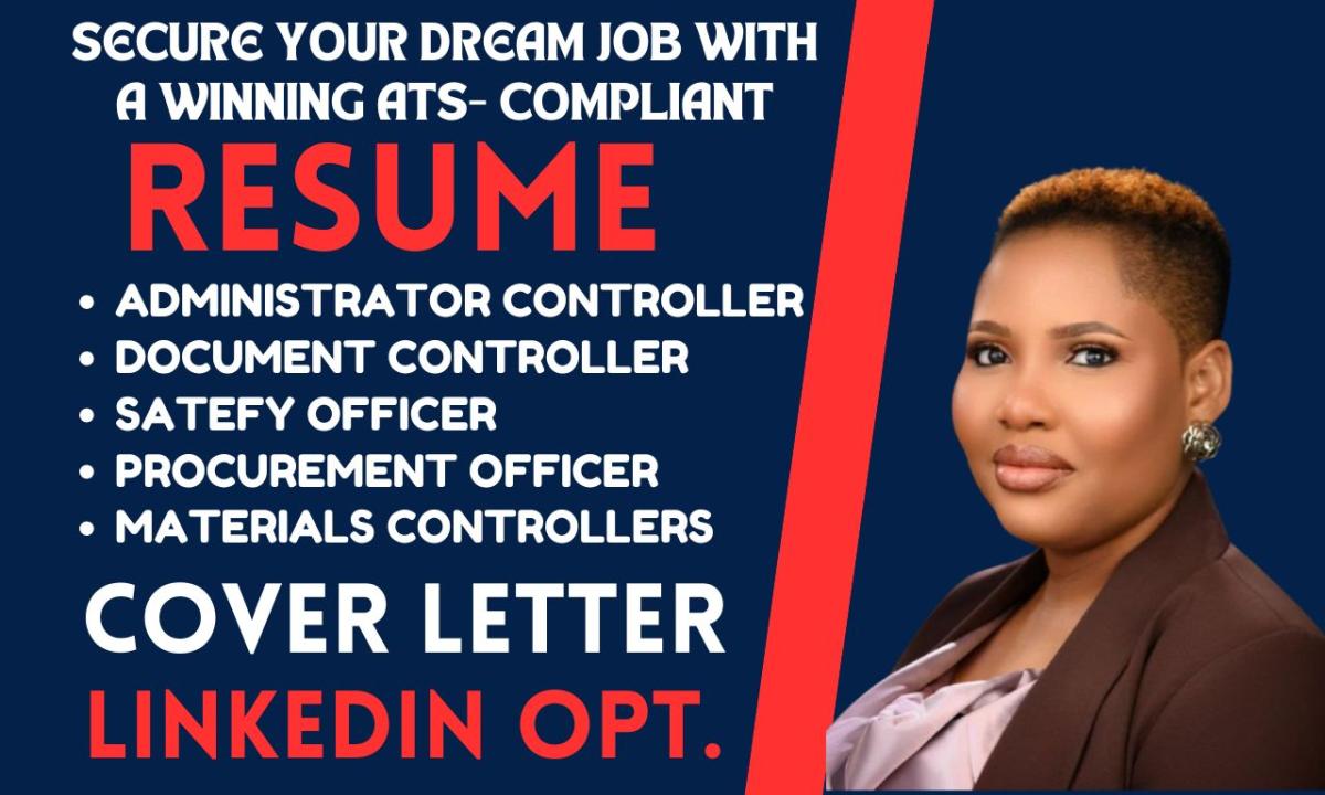 I Will Create a Professional Resume for Document Material Controller and Procurement Officers