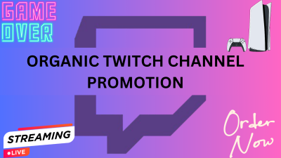 I Will Do Twitch Promotion and Twitter Promotion to Large Tolist