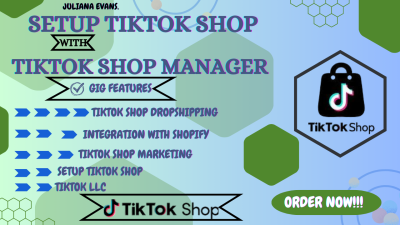 I Will Setup TikTok Shop, Integrate with Shopify, Sync Products, and Manage Your TikTok Shop