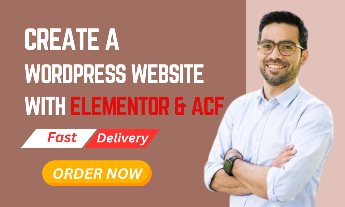 I Will Design WordPress Website with Elementor and ACF