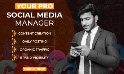 I Will Be Your Professional Social Media Manager for Monthly Management