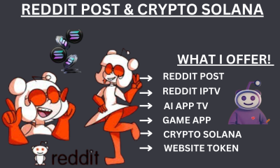 I Will Manage Reddit Posts for Your Crypto Solana Website, IPTV, AI, and Game App