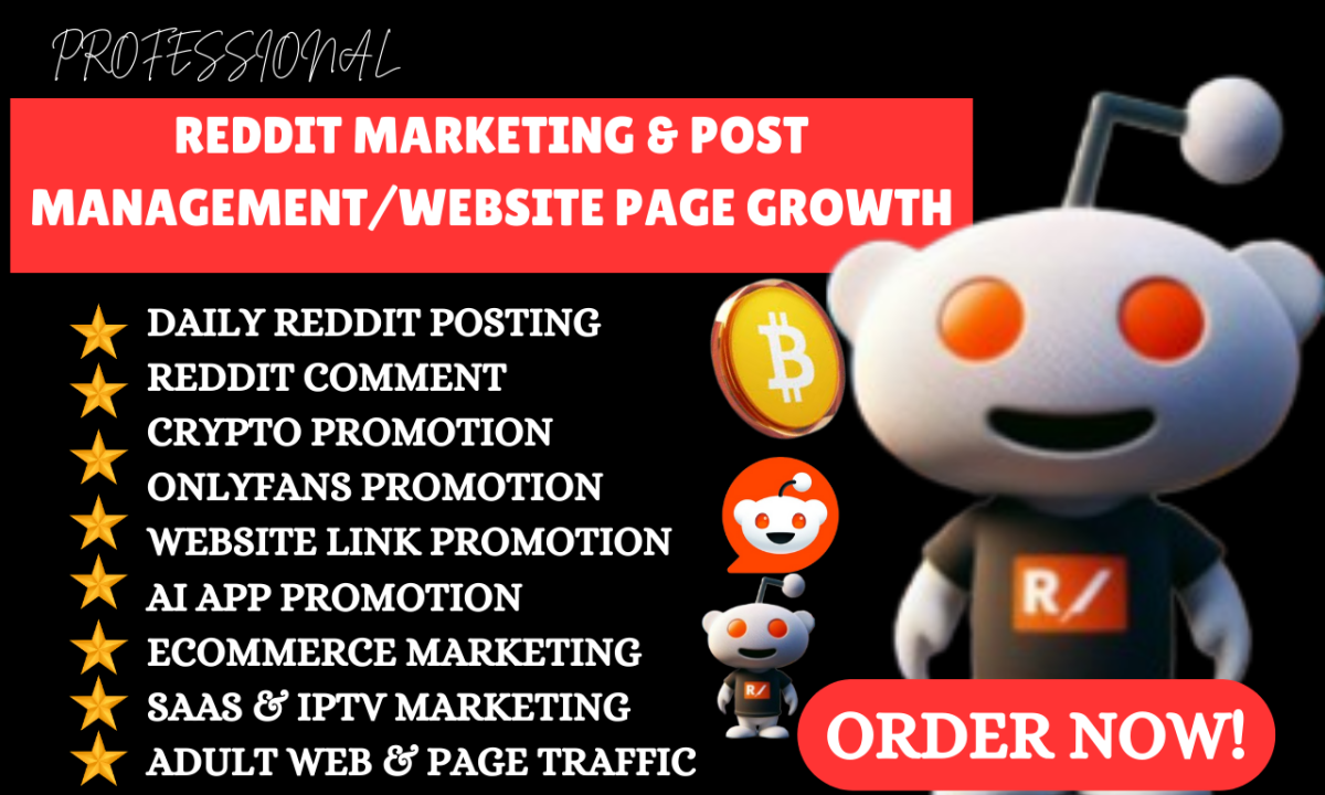 I Will Provide Reddit Post Upvotes for eCommerce Websites, OnlyFans, IPTV, Game Apps, and SaaS Marketing