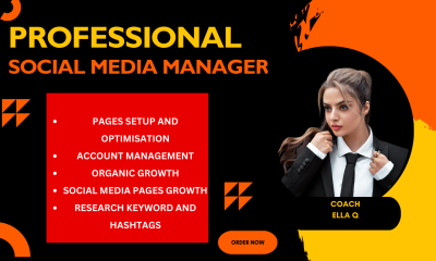 I Will Be Your Social Media Marketing Manager and Personal Assistant