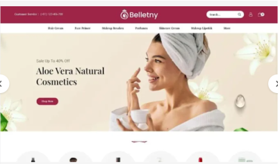 I Will Create a Captivating Beauty Website & Skincare Shopify Store