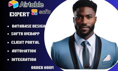 I Will Setup Airtable Database, Softr Airtable, Softr IO Webapp, and Airtable Automation