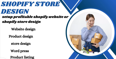 I Will Setup Profitable Shopify Website or Shopify Store Design