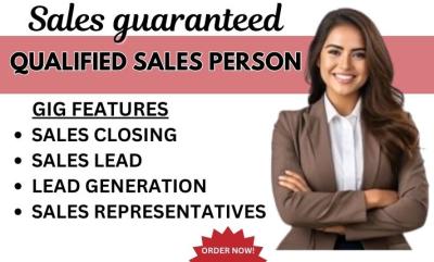 be your salescloser, sales rep, salesperson, virtual assistance, telemarketing sales