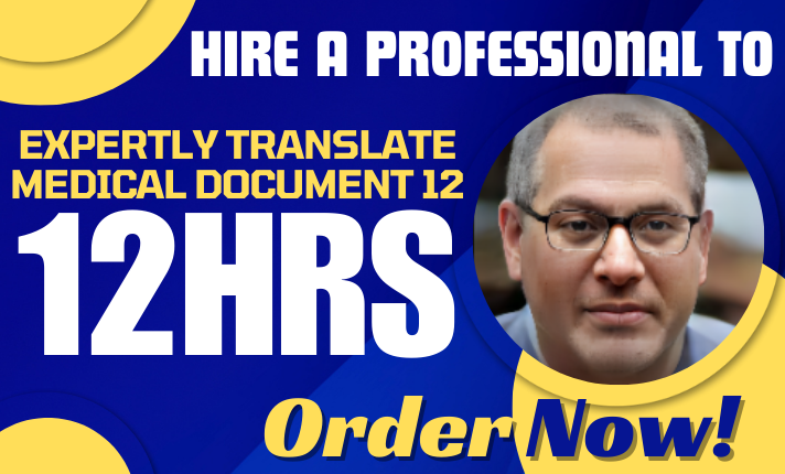 I will expertly translate medical document in english, czech, polish, slovak in 12hrs