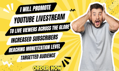 I will organically promote your youtube live stream to get real viewers