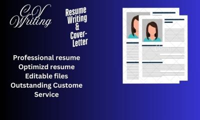 I will write good eye catchy cv resume and cover letter