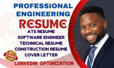 I will write a software engineer resume, engineering resume, tech resume ats resume