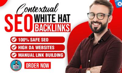 I will build high da 90plus white hat backlinks with premium drip feed for SEO boost