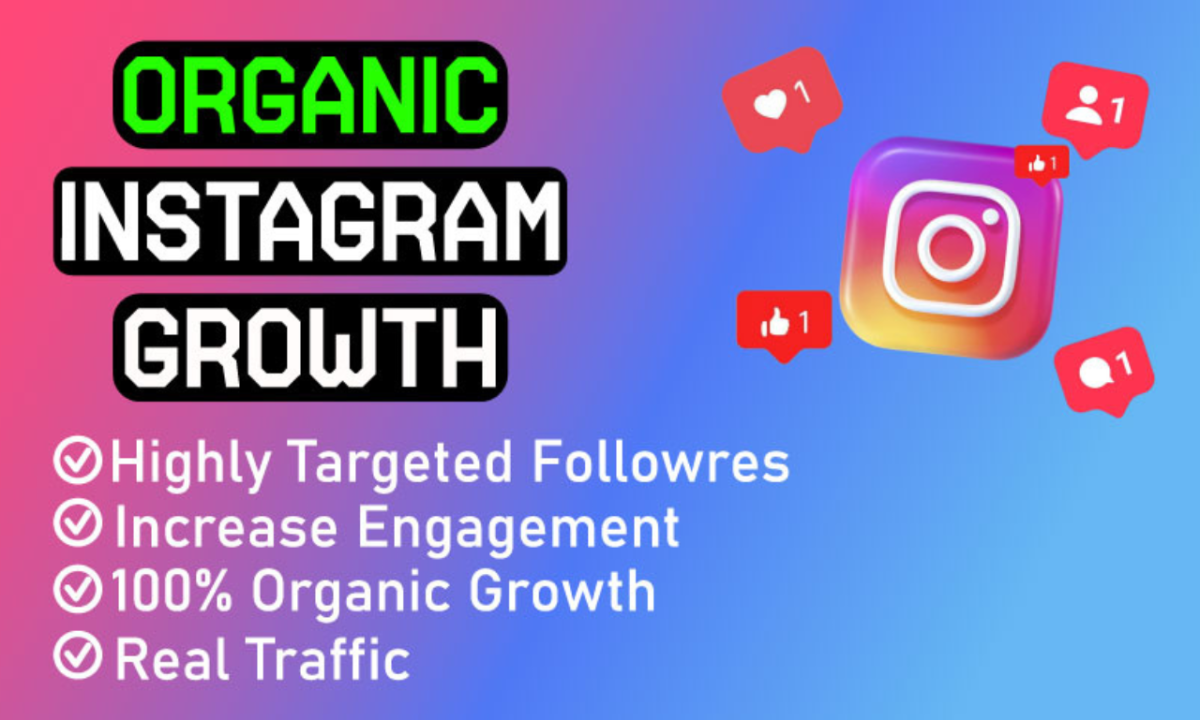 I will promote fast instagram organic growth to grow followers and engagement