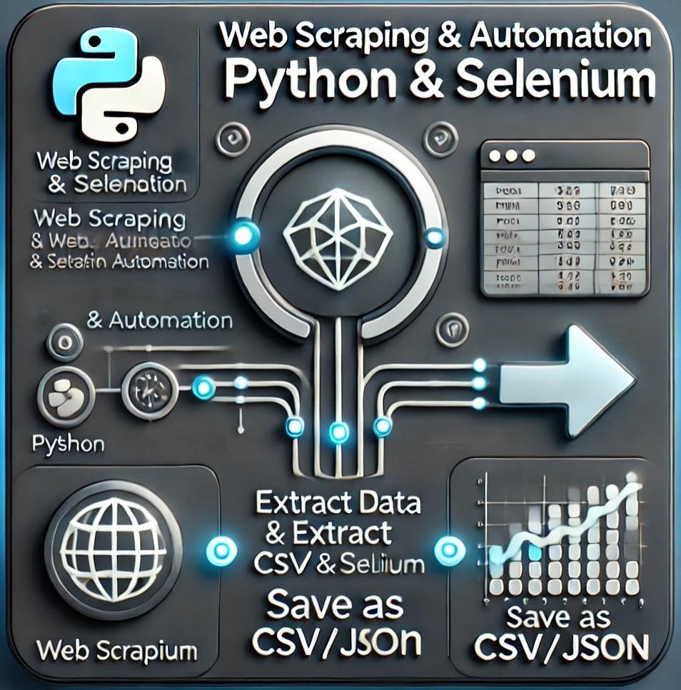 I will scrape website data for you using python and automation