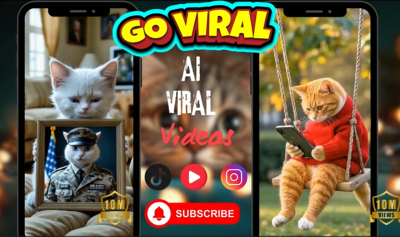 I will create viral ai cat videos marvel ai stories ai animal fusion videos ai fusion
