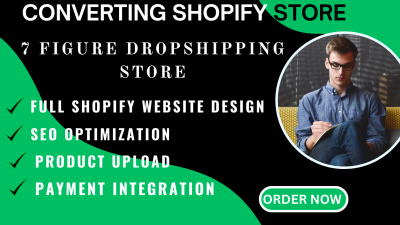 I will design 5 figure dropshipping store, design shopify website