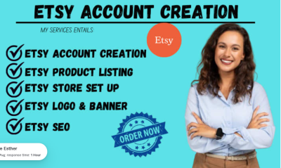 I Will Create Your Etsy Account, Set Up Your Store, and List Your Products