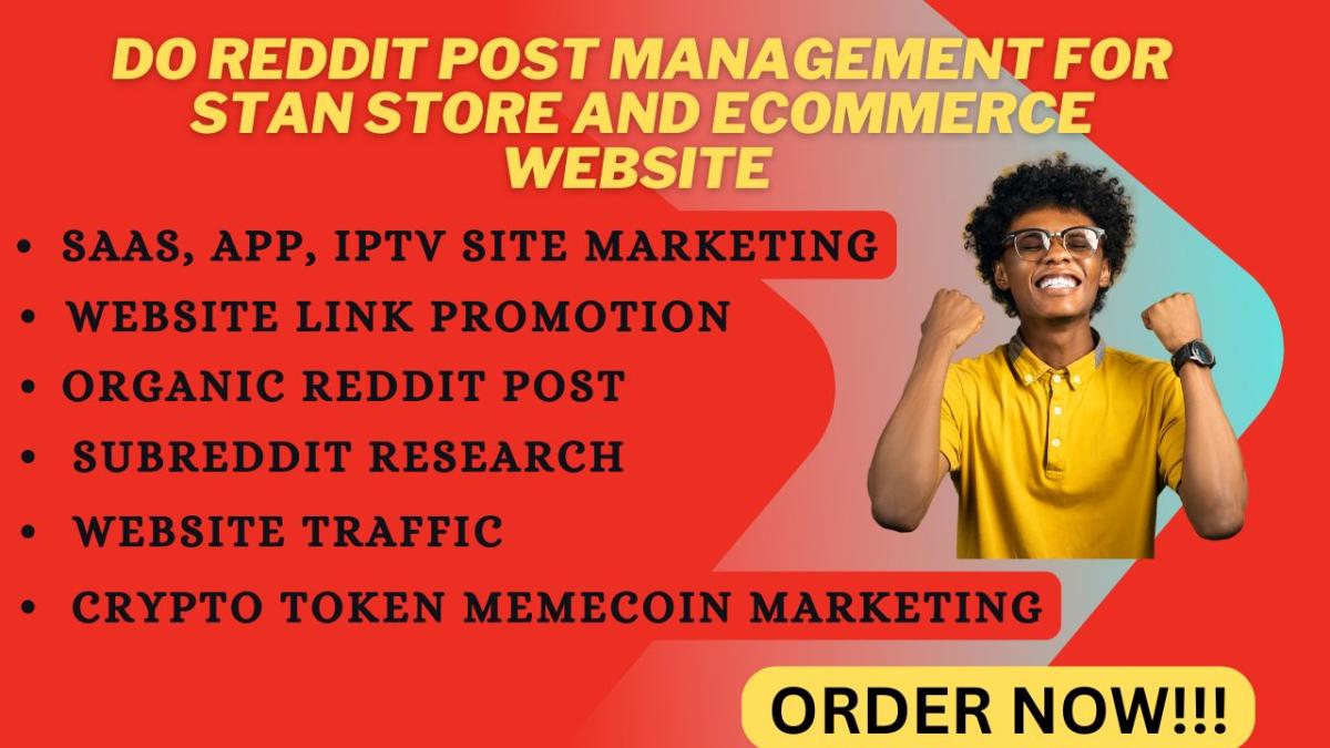 do reddit post management for stan store ecommerce website ai app crypto token