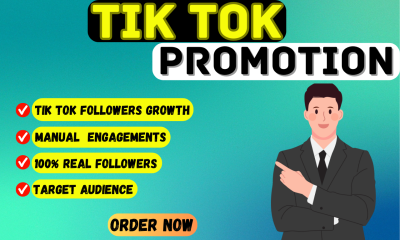 I will growth and promote your tiktok account organic followers