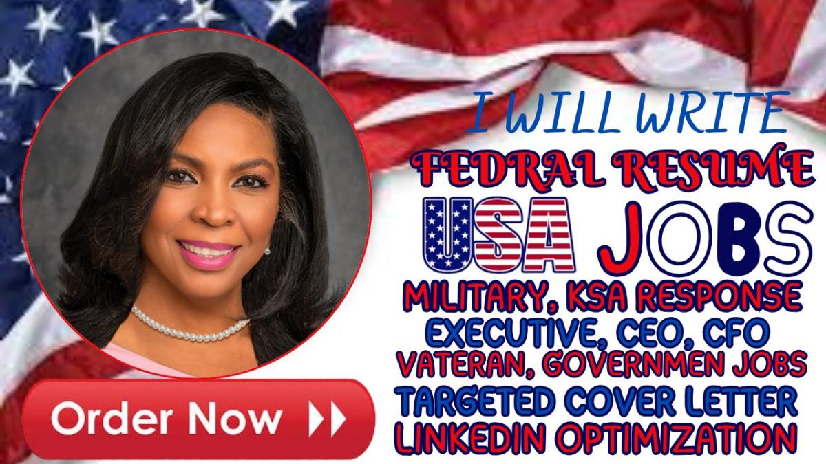 I will write federal, veteran, military, executive, sales, IT, irs usajobs ats resume