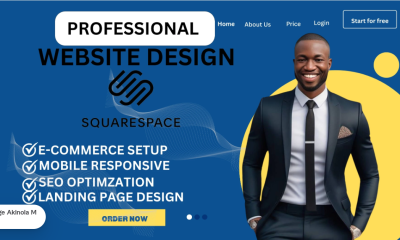 I will design squarespace website redesign squarespace website squarespace seo