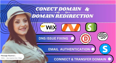 I will connect domain transfer or redirect to godaddy, shopify with email verification