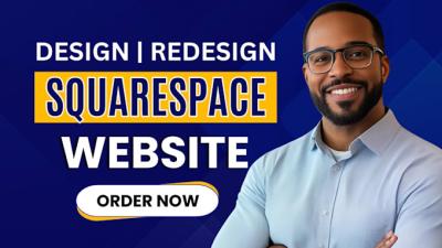 I will redesign squarespace website design squarespace seo site revamp squarespace site