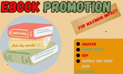 I will do ebook marketing, audible promotion, amazon kindle book, viral book