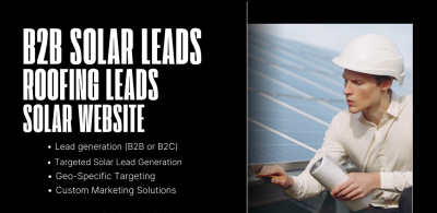 I will generate b2b solar leads roofing leads solar website real estate facebook ads