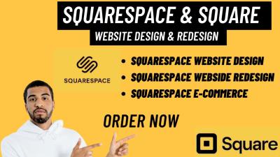 I will design squarespace website and redesign seo squarespace design