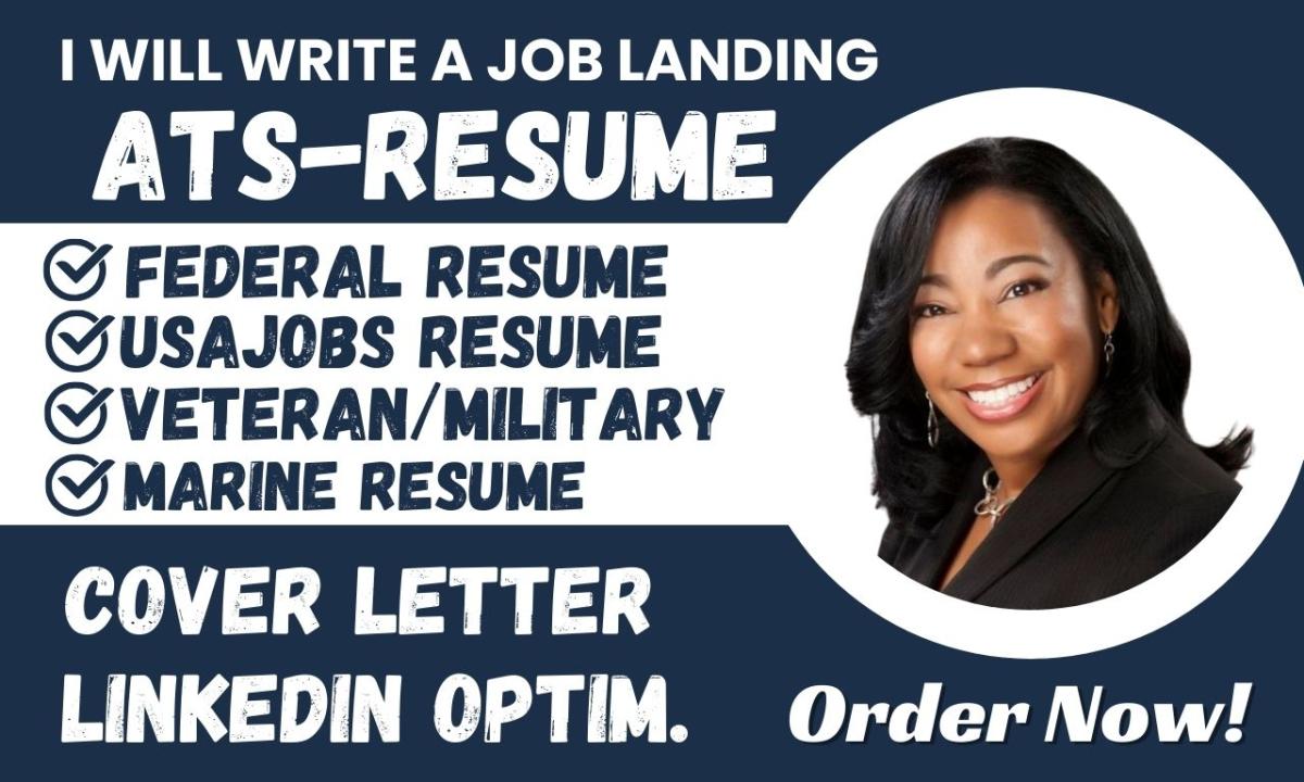 I will write usajobs federal government transitioning military veteran marine resume
