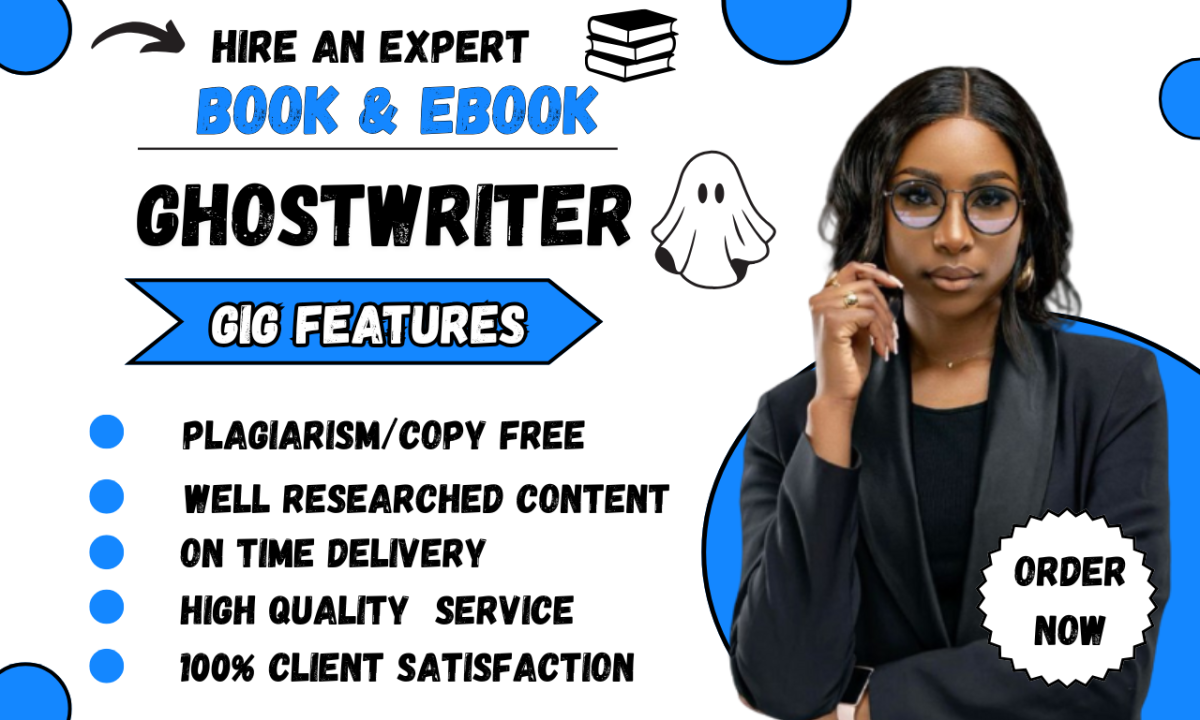 I Will Be Your 30k Words Ghostwriter for Fiction and Non-Fiction eBooks
